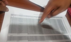 Salah satu dokumen aliran dana Jiwasraya di lantai bursa