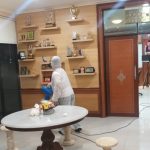Waspada Corona, Badiklat Disemprot Cairan Disinfektan 41