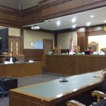 Video Conference persidangan tanpa kehadira terdakwa