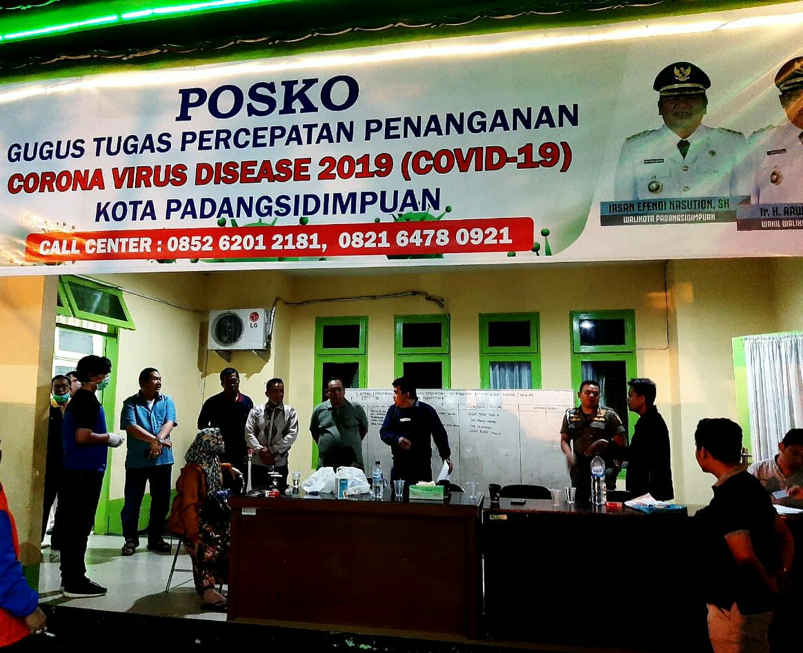 Gugus Tugas Covid-19- Kota Padangsidimpuan;  541 Orang Pelaku Perjalanan Diobservasi   1