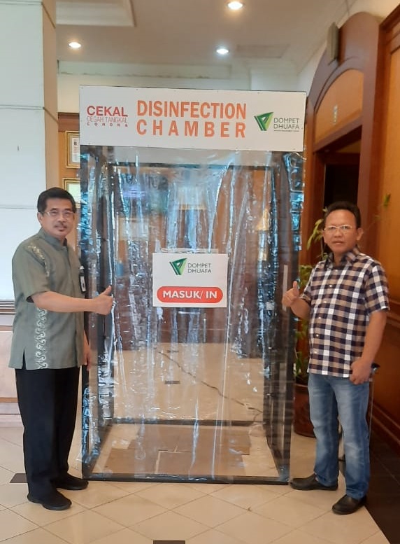 RSUP Fatmawati Terima Bantuan Bilik Disinfektan Dompet Dhuafa 1