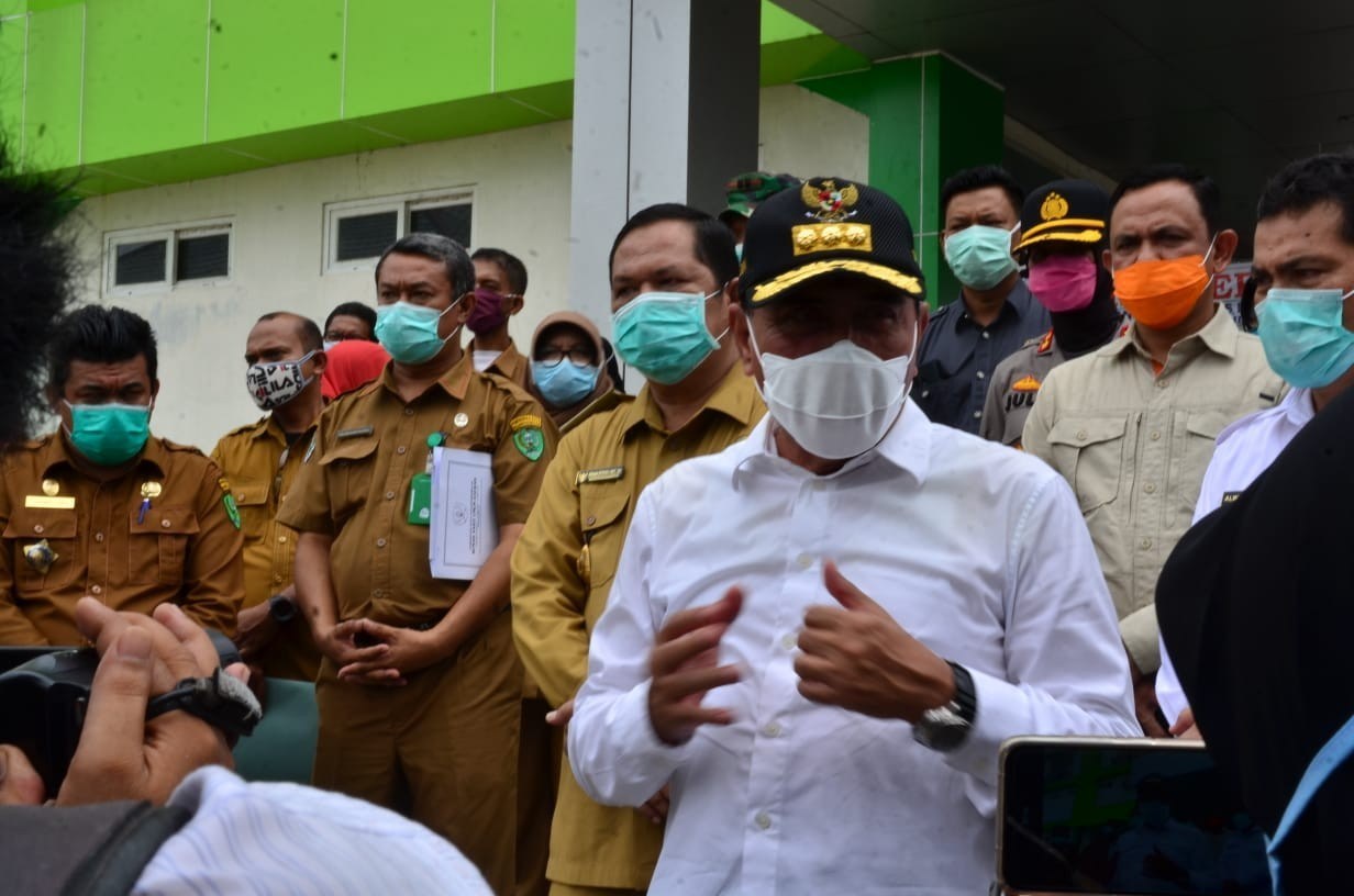 Terkait Covid-19, Gubsu Tinjau RSUD Padangsidimpuan  1