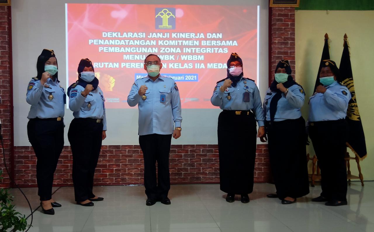 IMG-20210218-WA0068 Rutan Perempuan Klas IIA Medan Deklarasi Janji Kinerja Menuju WBK dan WBBM 1