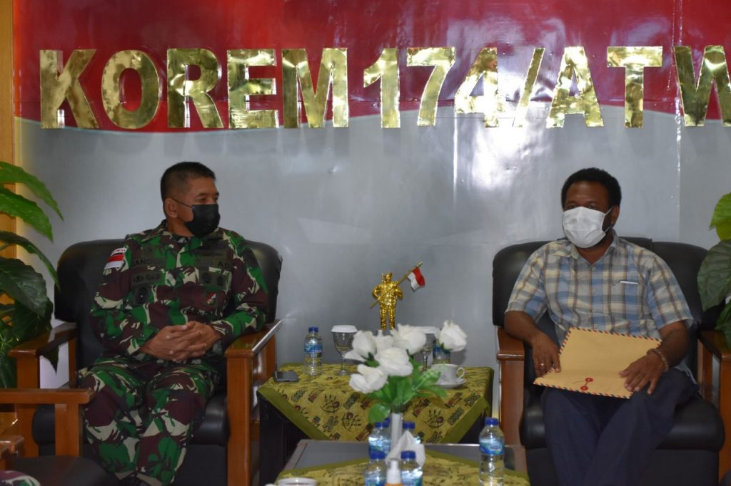Danrem 174 Merauke Brigjen TNI Bangun Nawoko Terima Kunjungan Bupati Mappi 13