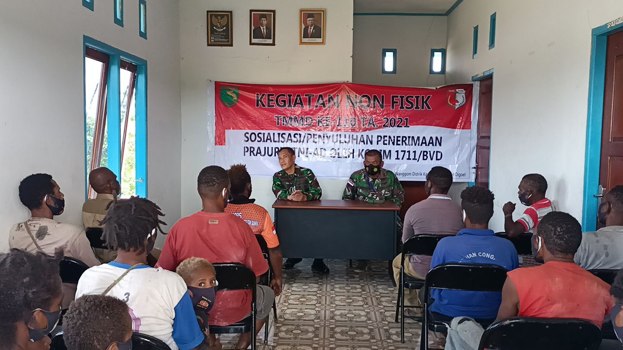 IMG-20210327-WA0030 Kegiatan Non Fisik TMMD, Kodim Boven Digoel Sosialisasi Penerimaan Prajurit TNI AD 1
