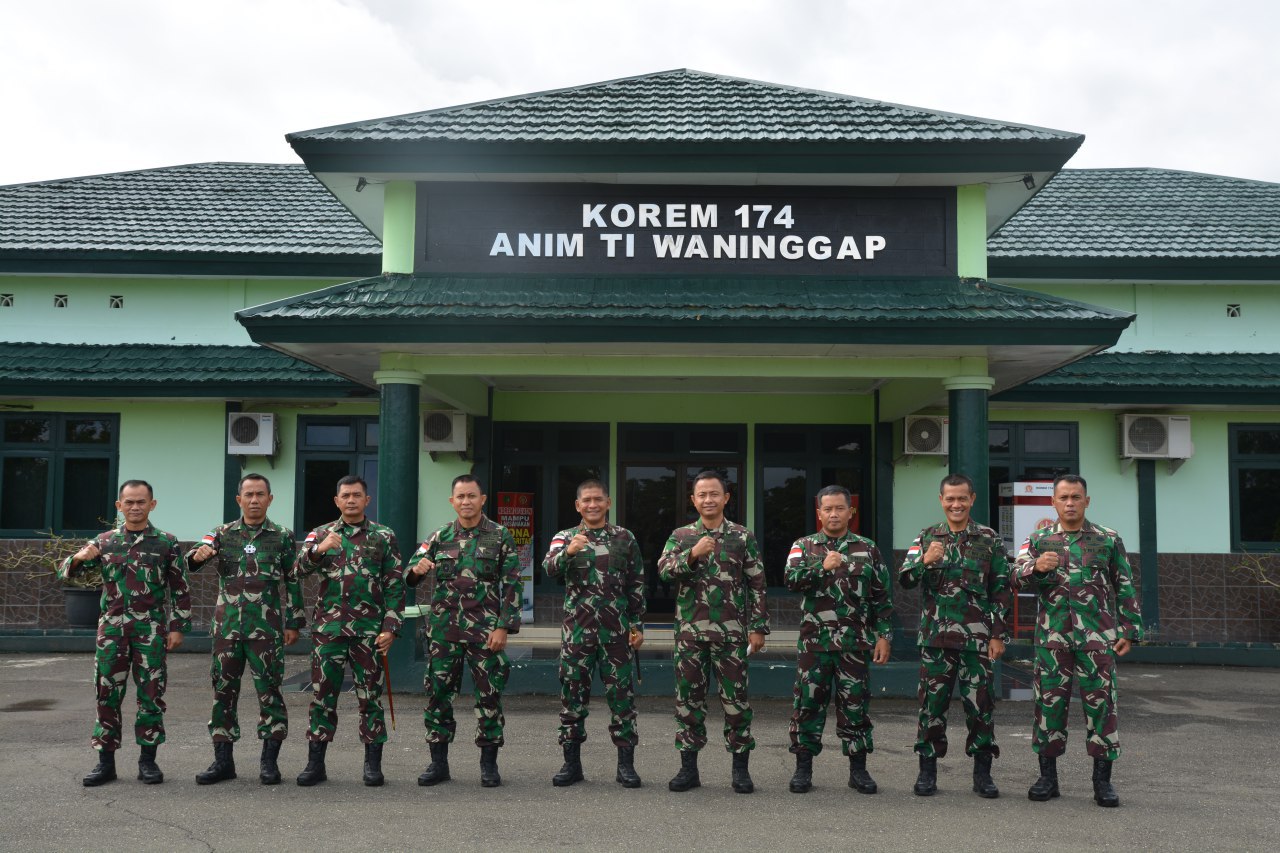 Optimalisasi Binter, Korem 174 Merauke Dikunjungi Ketua Tim Kajian Pusterad 1