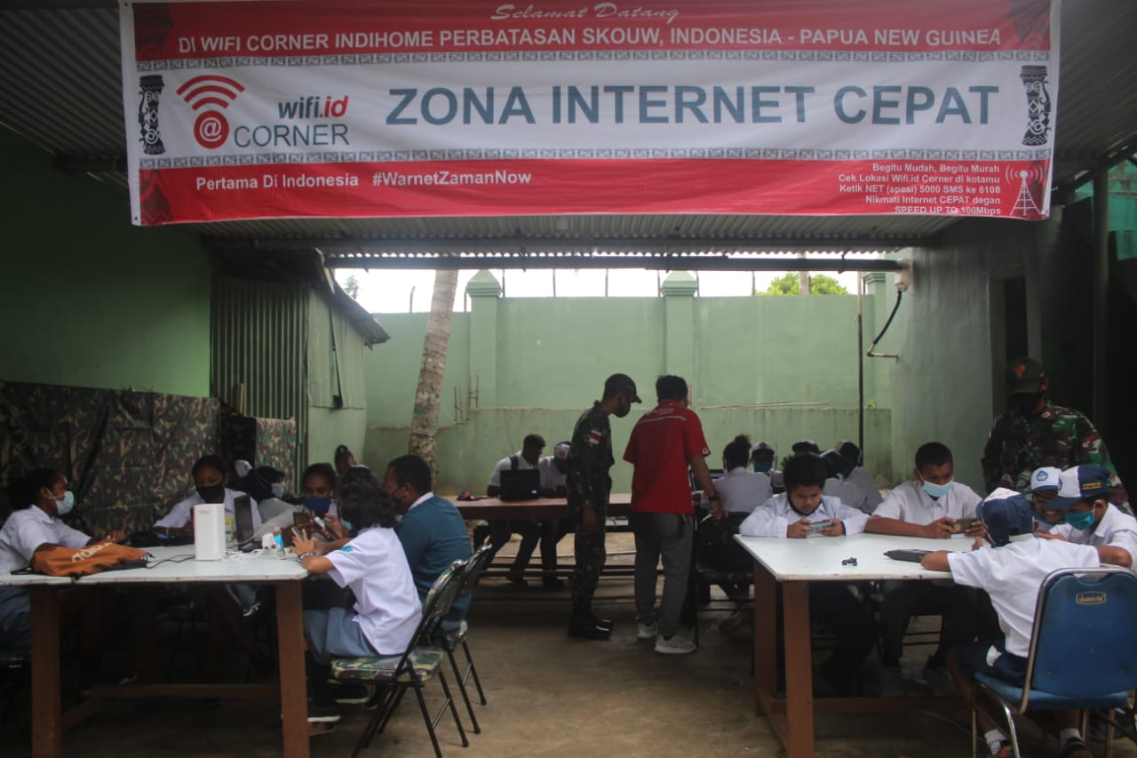 TNI Rangkul Telkom untuk Internet Gratis Anak Sekolah di Papua 1