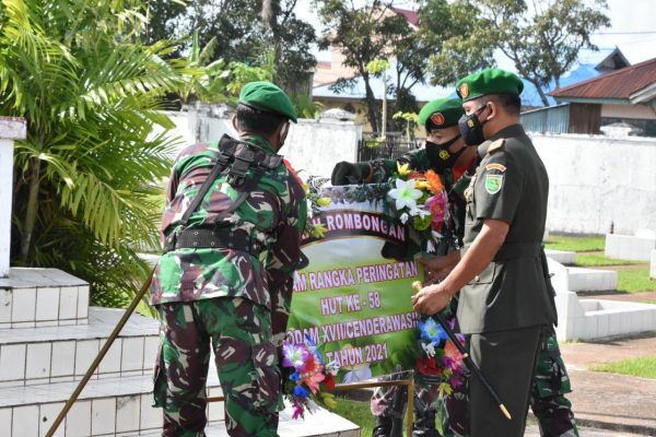 HUT Ke-58 Kodam XVII/Cenderawasih, Korem 174 Merauke Ziarah ke Makam Pahlawan 17