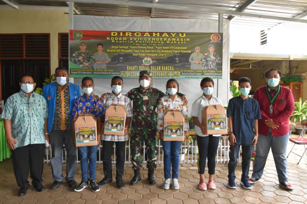 Danrem 174 Merauke Pimpin Bhakti Sosial HUT Ke-58 Kodam XVII/Cenderawasih 8