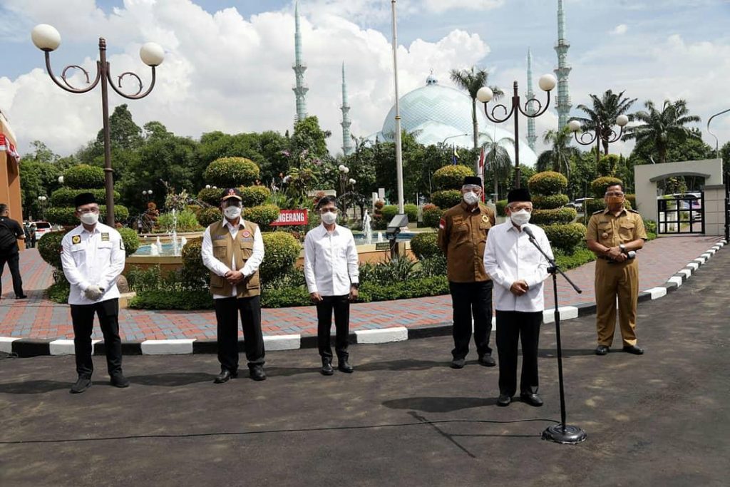 Gubernur Banten dan Wakil, Dampingi Wapres KH Ma'ruf Amin Tinjau Vaksinasi Covid-19 di Kota Tangerang 11