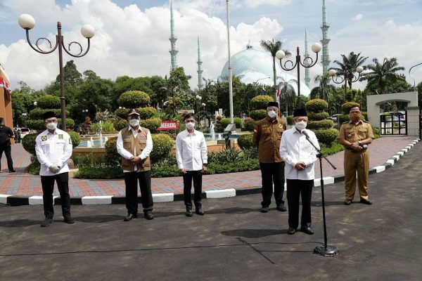 Gubernur Banten dan Wakil, Dampingi Wapres KH Ma'ruf Amin Tinjau Vaksinasi Covid-19 di Kota Tangerang 72