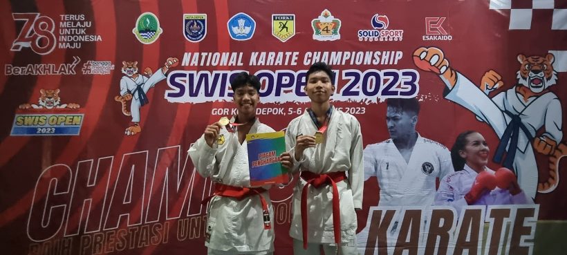 Karo Karo Bersaudara Raih Emas di Turnamen Karate Swis Open 8