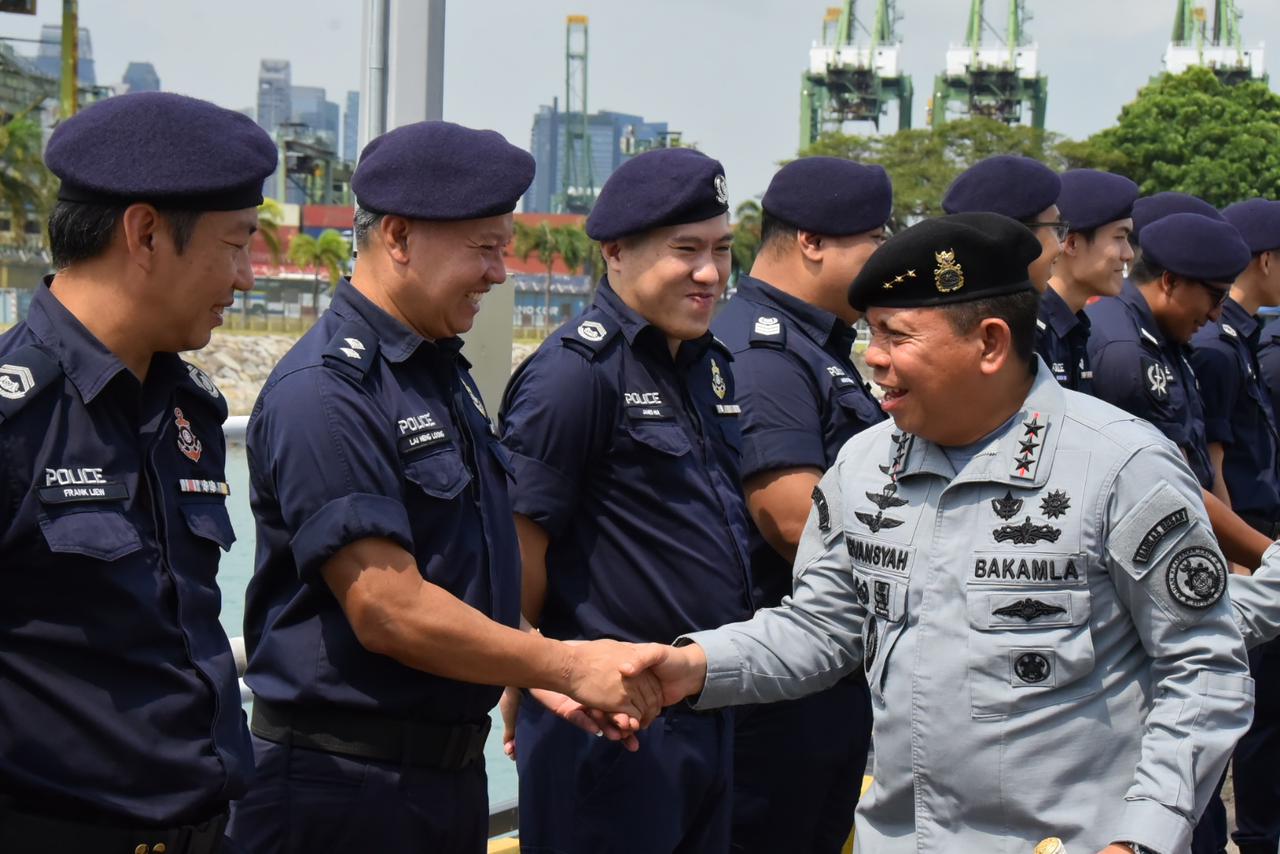 Bakamla RI Pererat Sinergitas dengan Singapore Police Coast Guard 1