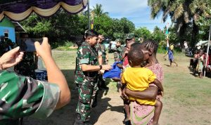 Aslog Kasad Kunjungi Kegiatan TMMD Ke-122 di Mappi 11