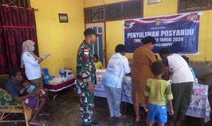 Satgas TMMD Ke-122 Kodim Mappi Gelar Penyuluhan Posyandu 14