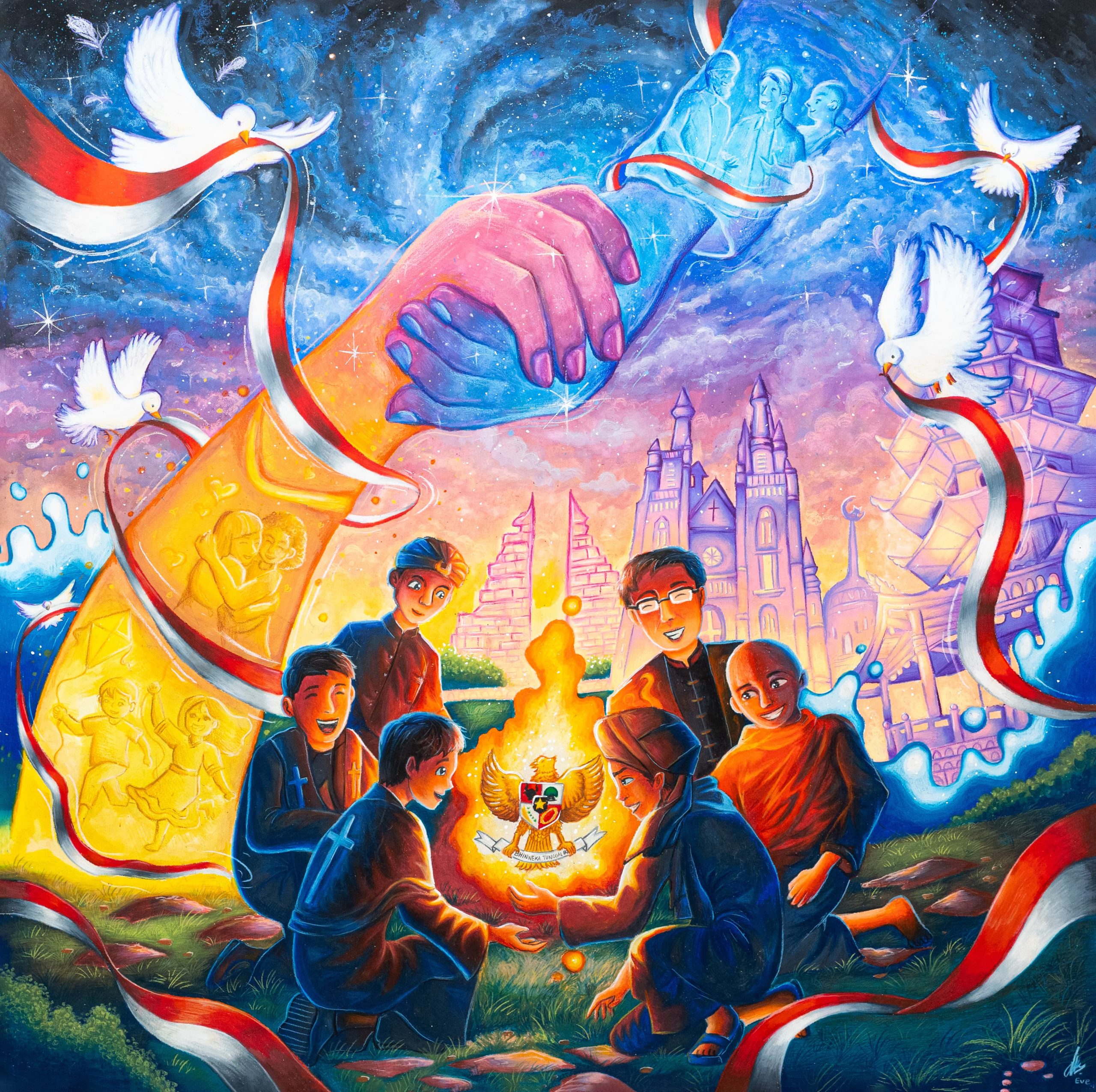 Merawat Moderasi Beragama lewat Karya Seni Lukis 1