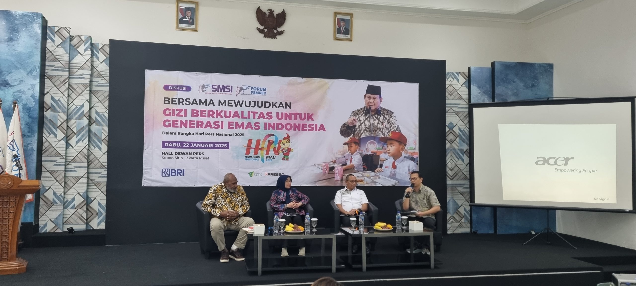 Jelang Hari Pers 2025, Forum Pemred SMSI Dukung Program Makan Bergizi Gratis Prabowo-Gibran Lewat Diskusi 1