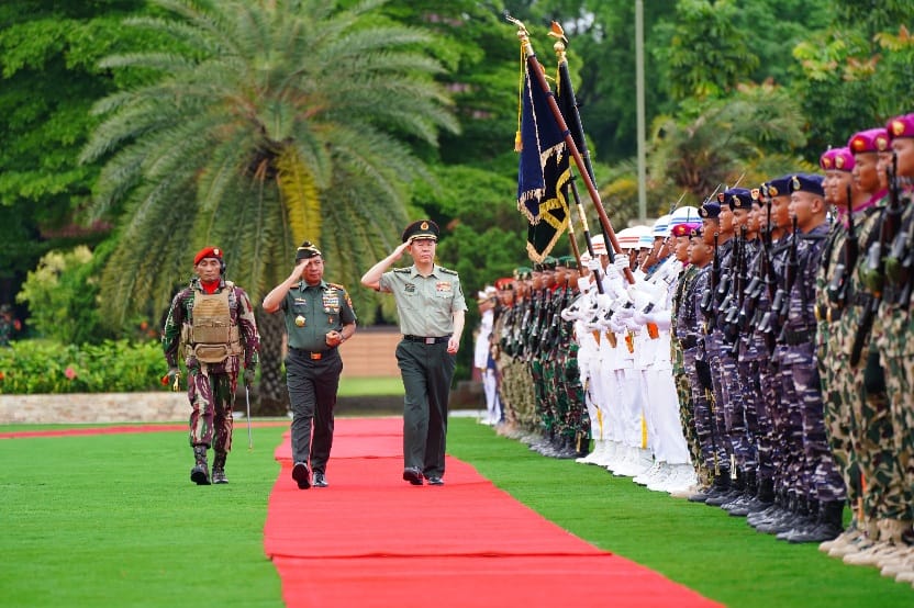 Panglima TNI Terima Kunjungan Kehormatan Kepala Staf Gabungan Angkatan Bersenjata RRT 1 Panglima TNI Terima Kunjungan Kehormatan Kepala Staf Gabungan Angkatan Bersenjata RRT 2