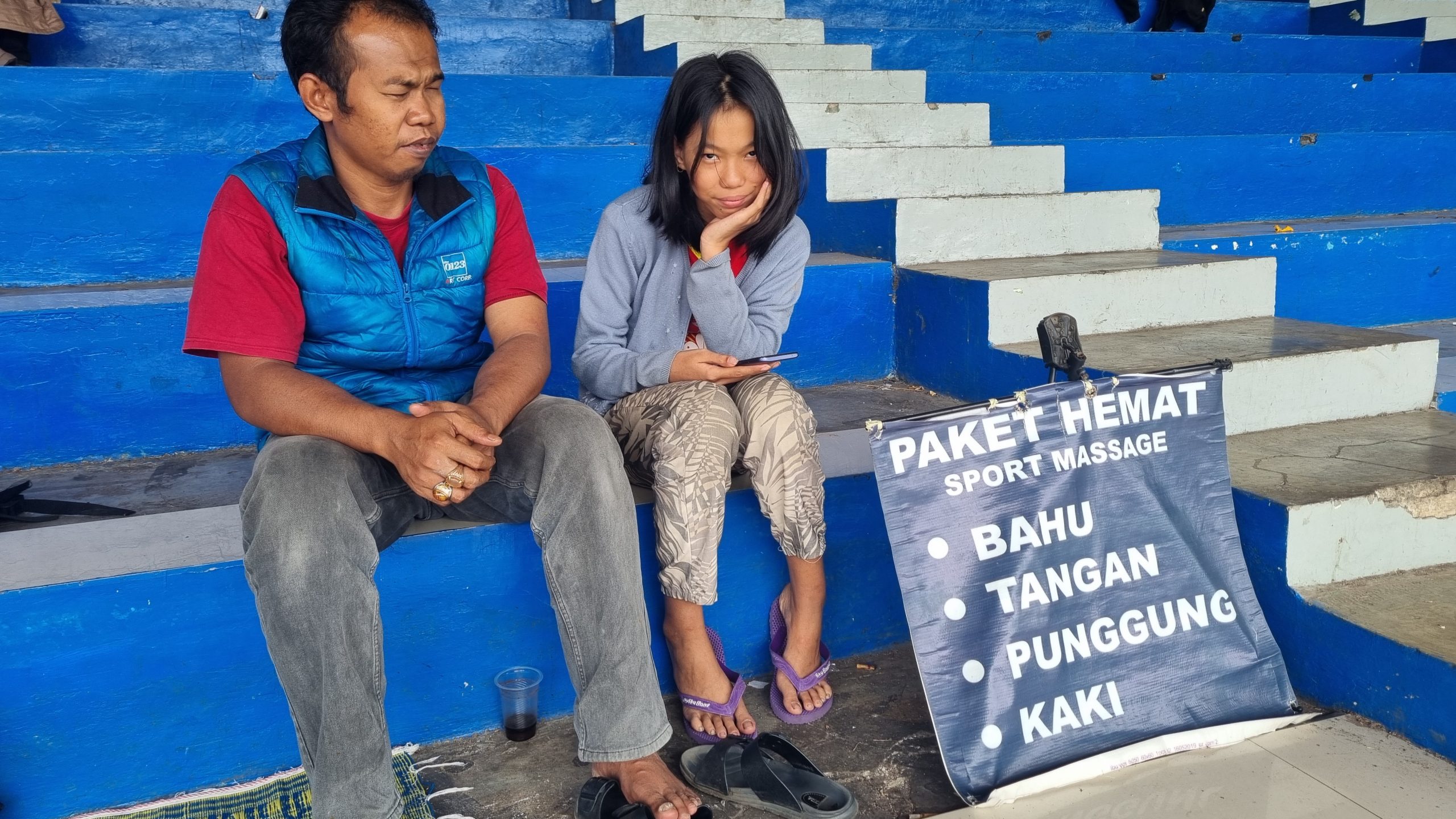 Rudi Jagoan Pijat Tuna Netra di GOR Pajajaran-Bandung 1