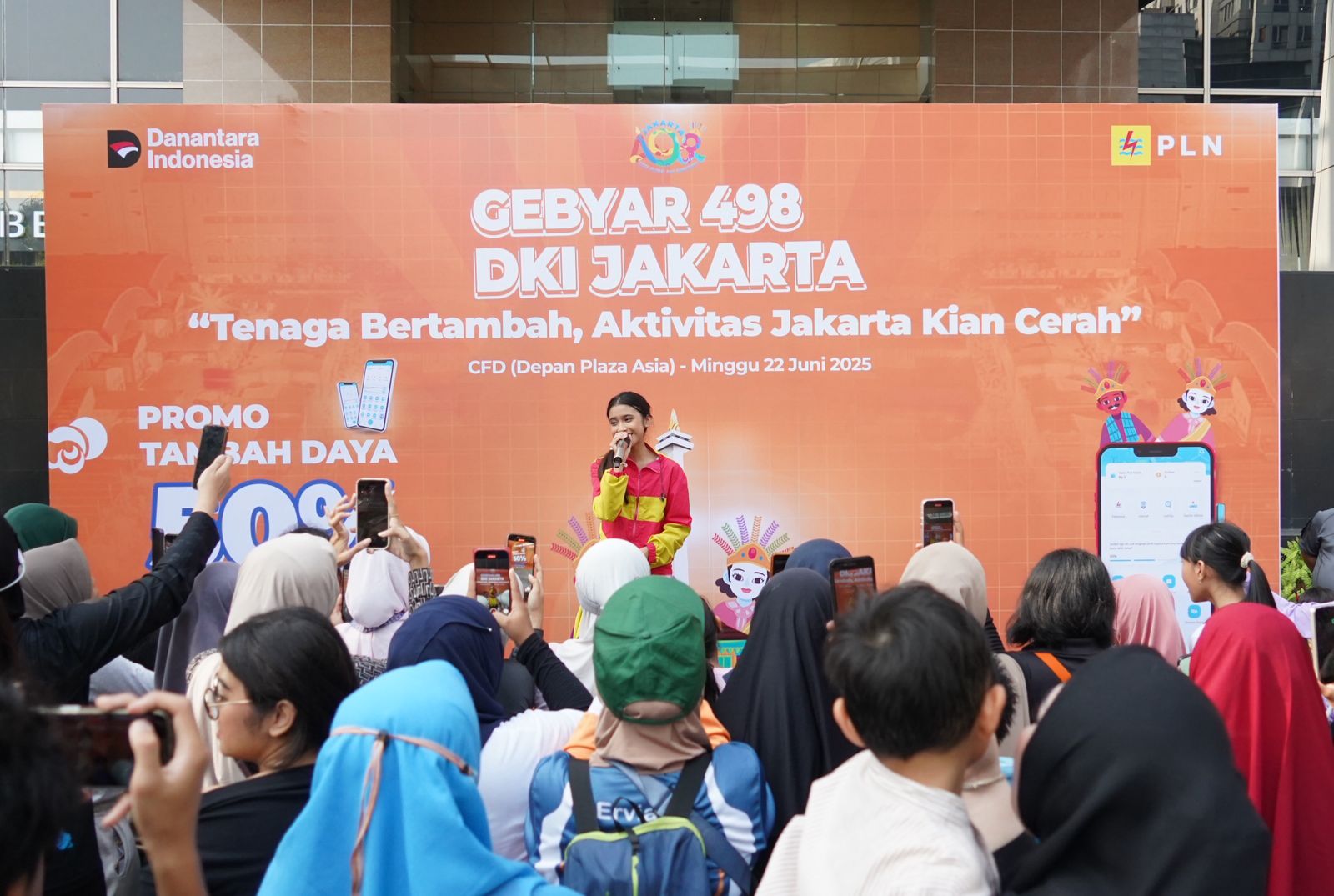 Ribuan Pengunjung CFD Padati PLN Gebyar 498 DKI Jakarta 2