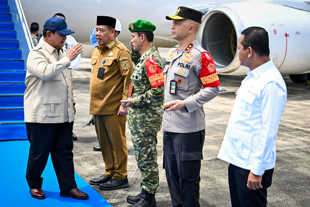Presiden Prabowo Saksikan Penyerahan Barang Rampasan Negara di Babel 1