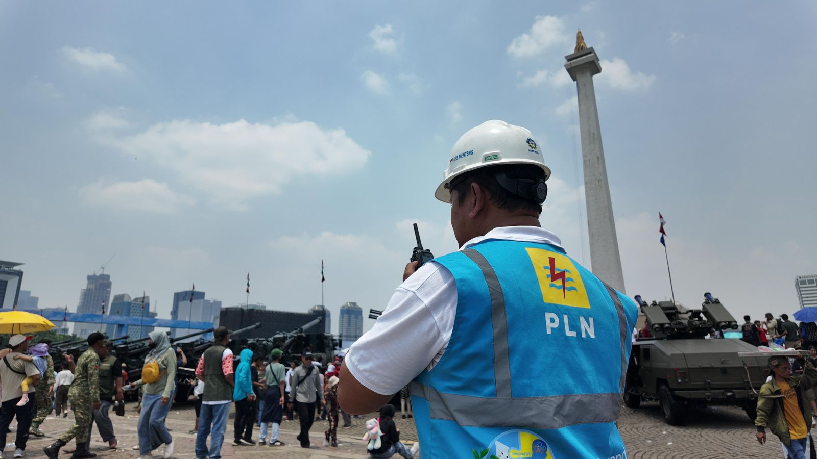 Presiden Prabowo Pimpin Upacara HUT TNI ke-80, PLN Jaga Listrik Tanpa Kedip di Monas 2