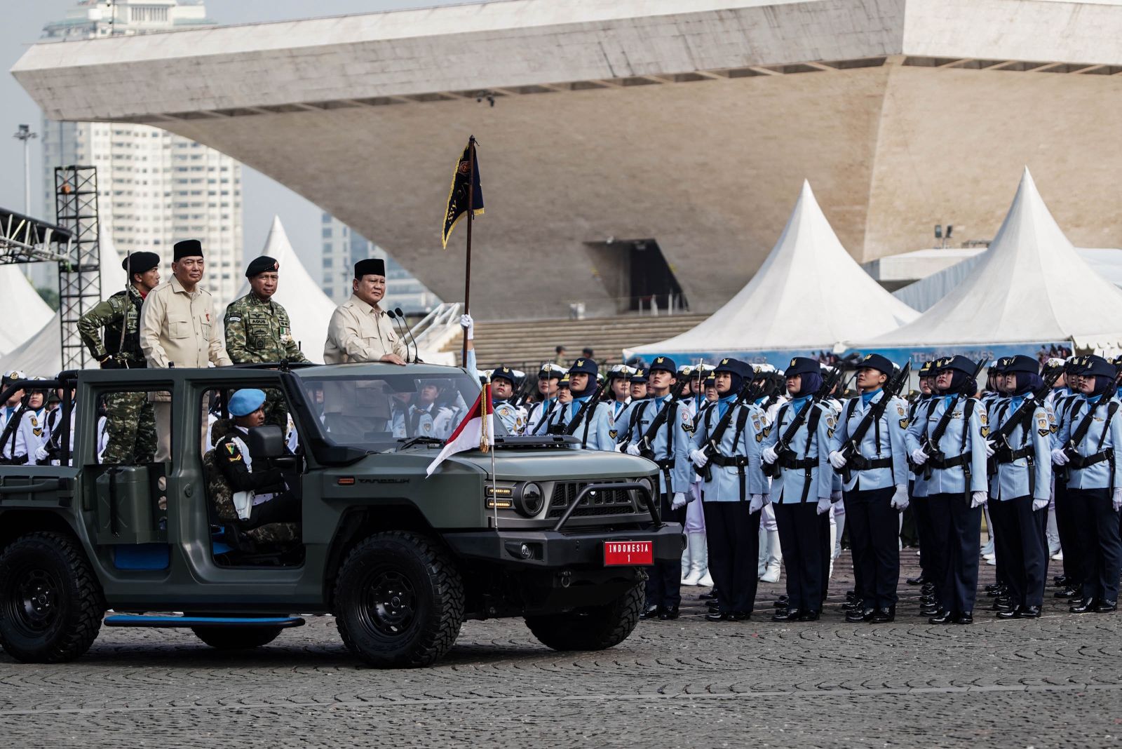 Presiden Prabowo Pimpin Upacara HUT TNI ke-80, PLN Jaga Listrik Tanpa Kedip di Monas 1