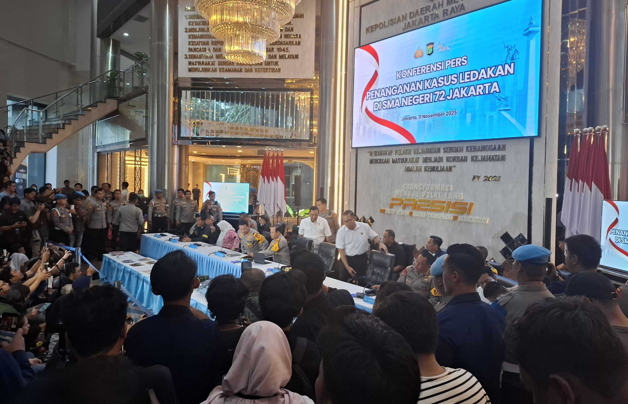 Polda Metro Jaya Tetapkan Terduga Pelaku Ledakan di SMAN 72 Jakarta 1