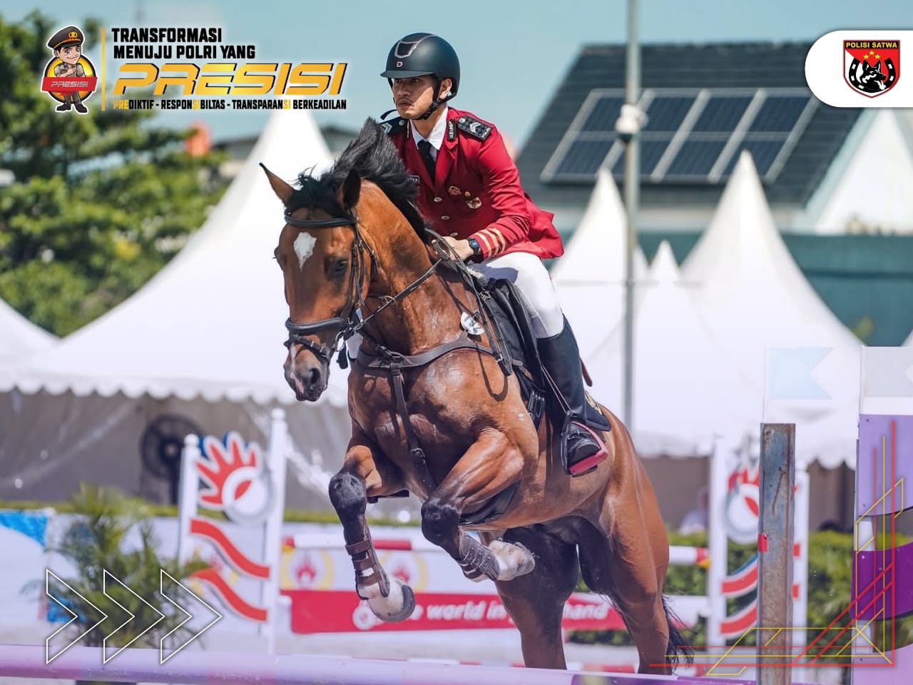 Personel Korsabhara Baharkam Polri, Raih Juara 1 Lomba Berkuda Piala Gubernur Jawa Barat 2