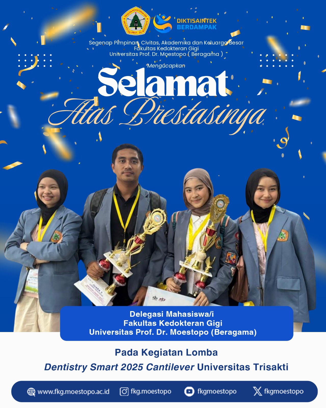 FKG Universitas Moestopo Raih Penghargaan DENSMART Trisakti 1