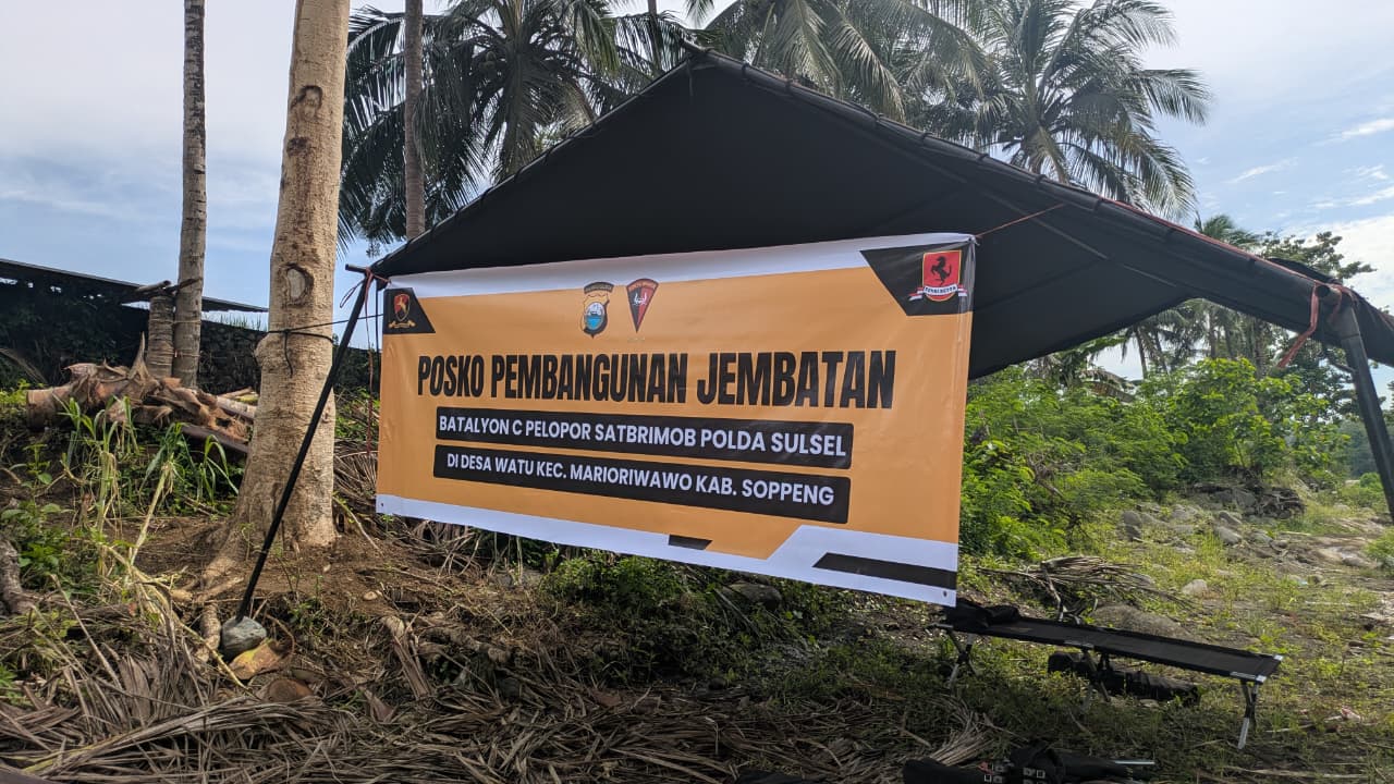 Tindaklanjuti Pidato Presiden, Polri Gerak Cepat Bangun Jembatan di Sulsel 2