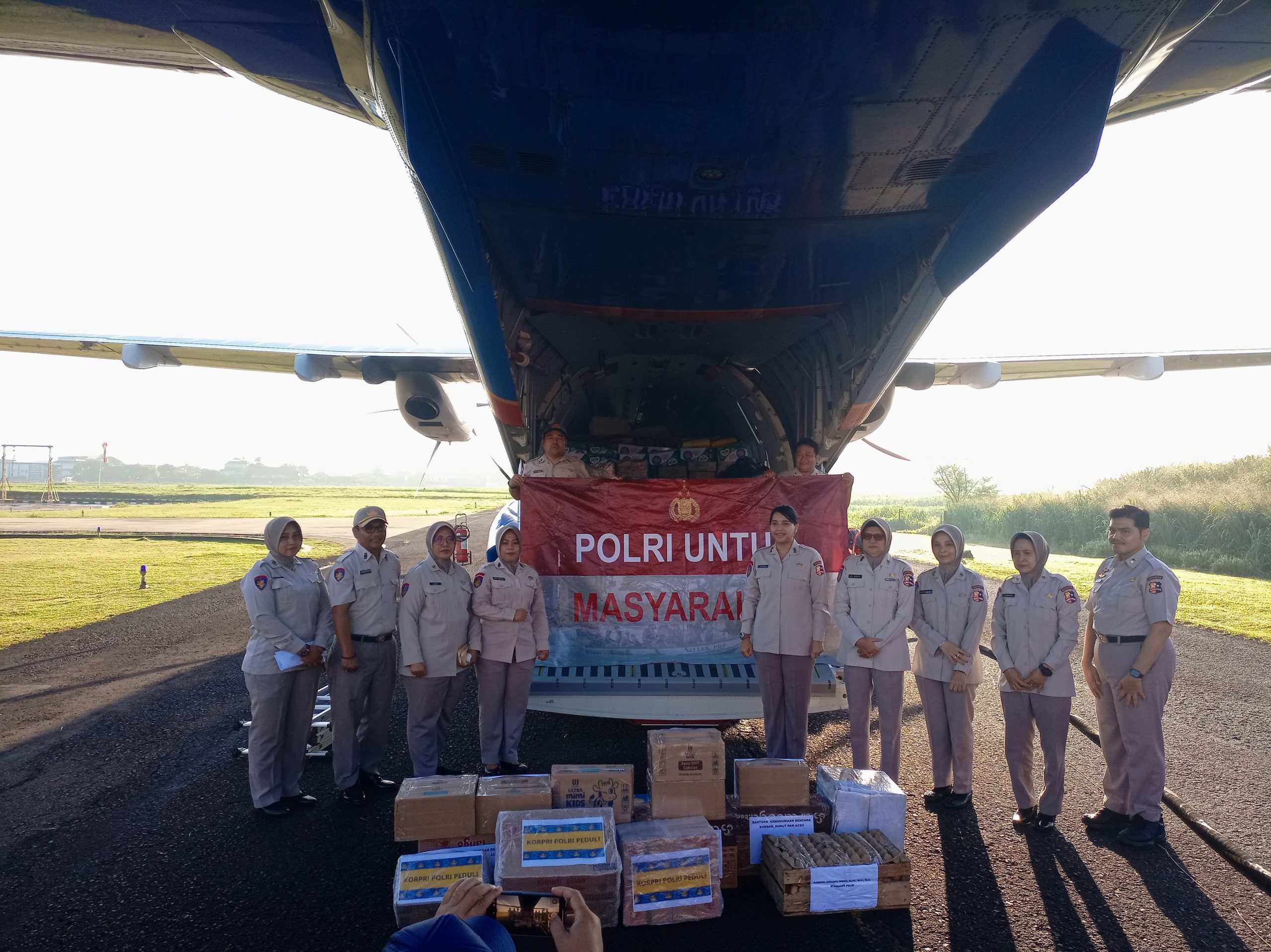 Polri Jadikan Lanud Pondok Cabe Posko Bantuan Terpusat Korban Bencana Aceh, Sumut dan Sumbar 1