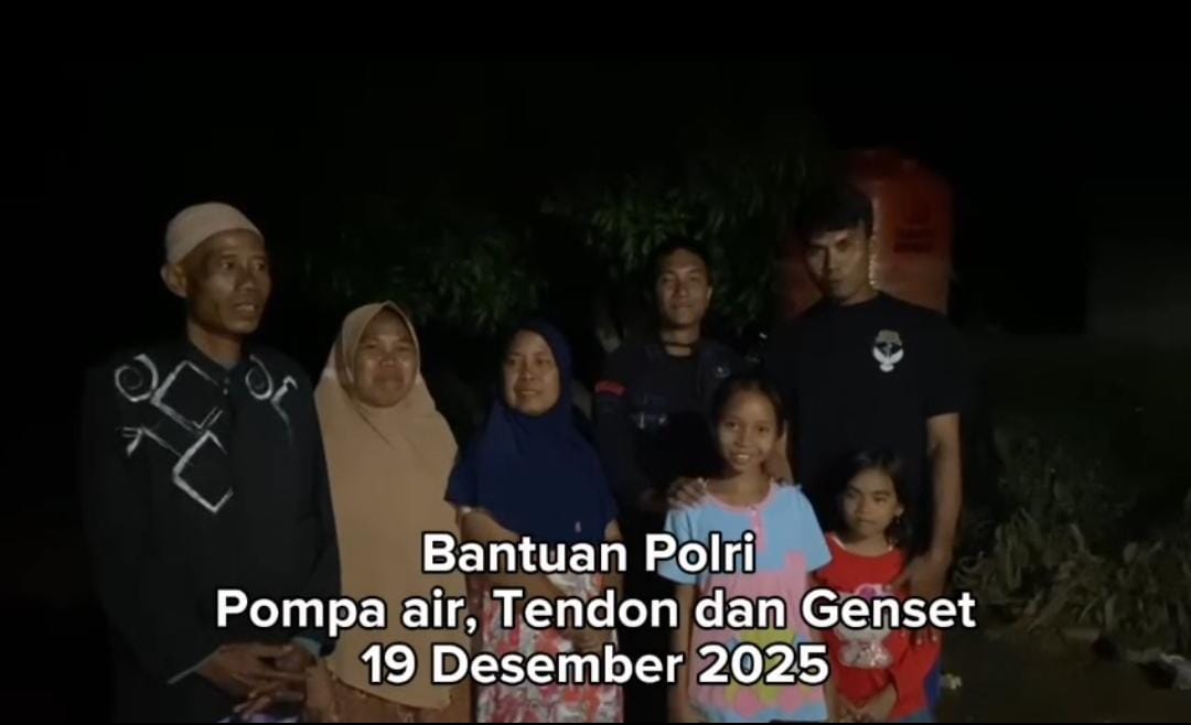 Dalam 3 hari, 24 Sumur Bor Polri Beroperasi di Aceh Tamiang 2