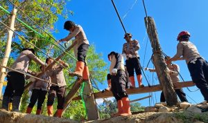 Polres Gayo Lues Bangun Empat Jembatan di Lokasi Bencana 11