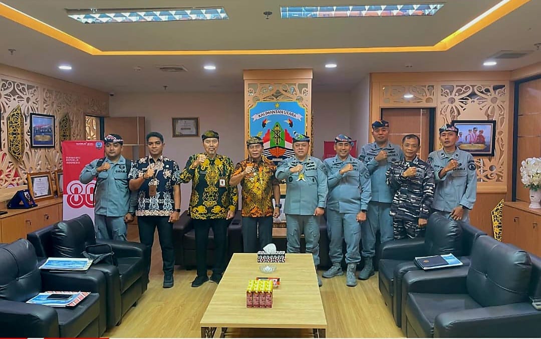Kepala Zona Tengah Bakamla RI Temui Gubernur Kaltara, Bahas Sistem Keamanan Maritim Nasional 2