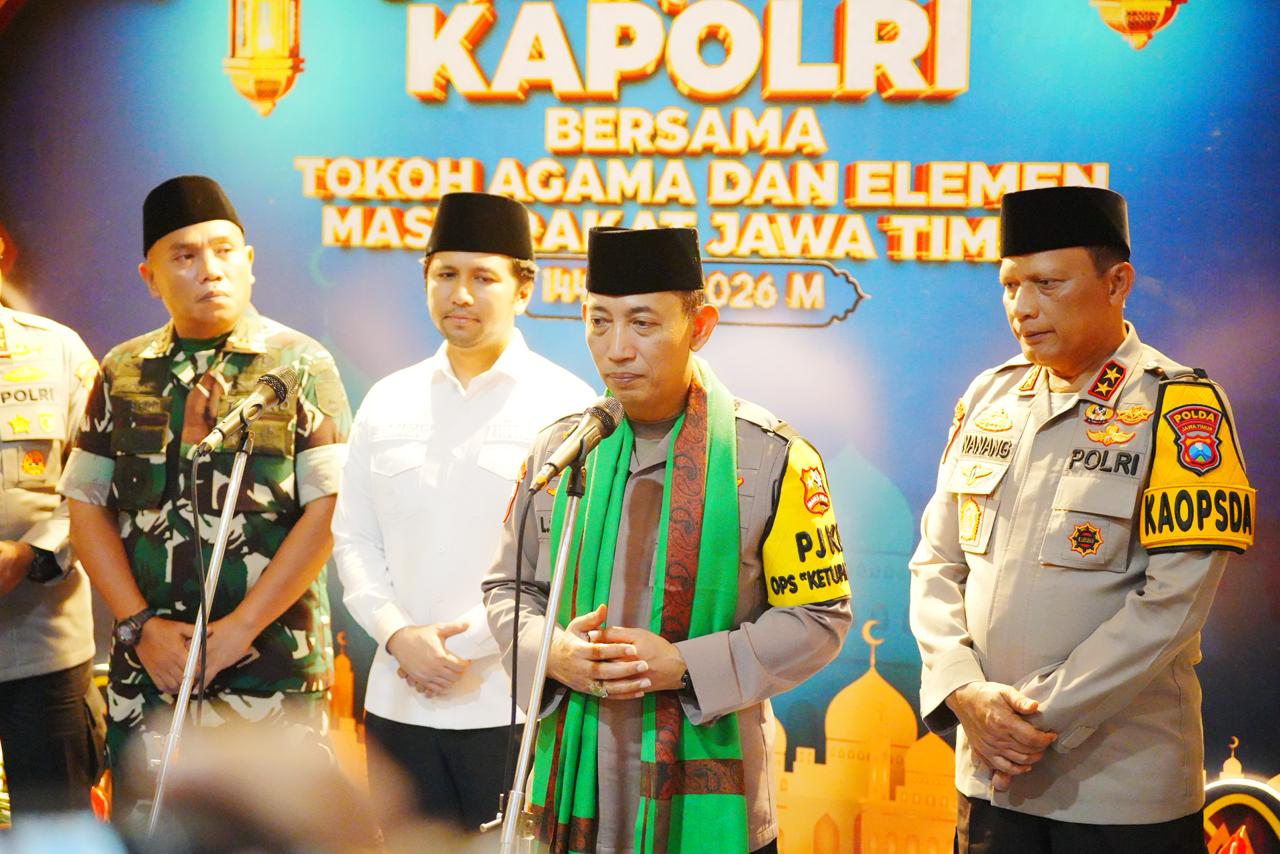 Safari Ramadhan di Jatim, Kapolri Ajak Seluruh Elemen Bersatu Jaga Kamtibmas 1