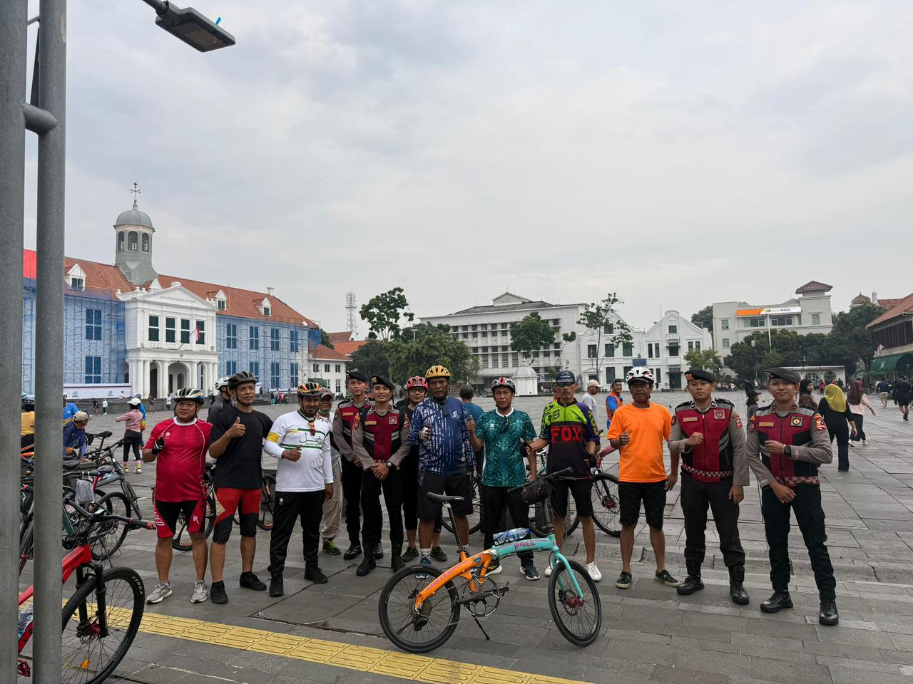 Jaga Kondusifitas CFD Kota Tua dan Sarinah, Dit Samapta Korsabhara Baharkam Polri Gelar Patroli Dialogis 2