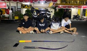 Mau Tawuran Bawa Clurit, 4 Remaja Diamankan Brimob di Kramatjati 2