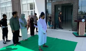 Kejari Pidie Jaya Gelar Eksekusi Cambuk untuk Terpidana Penjudi 2
