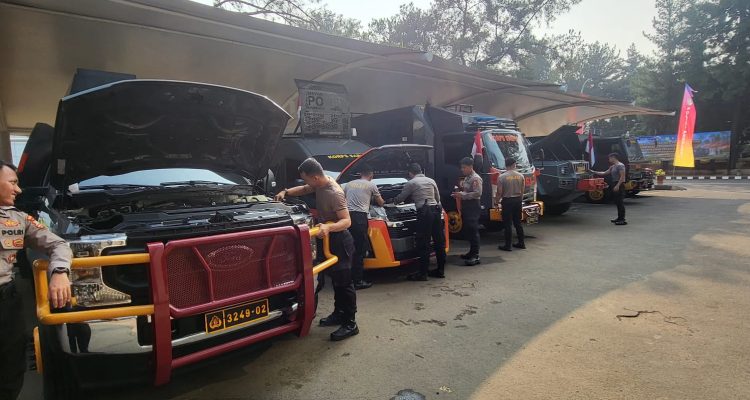 Pastikan Kesiapan, Kasubdit Audit Ditpamobvit Polri Cek Kendaraan Dinas dan Almatsus 2