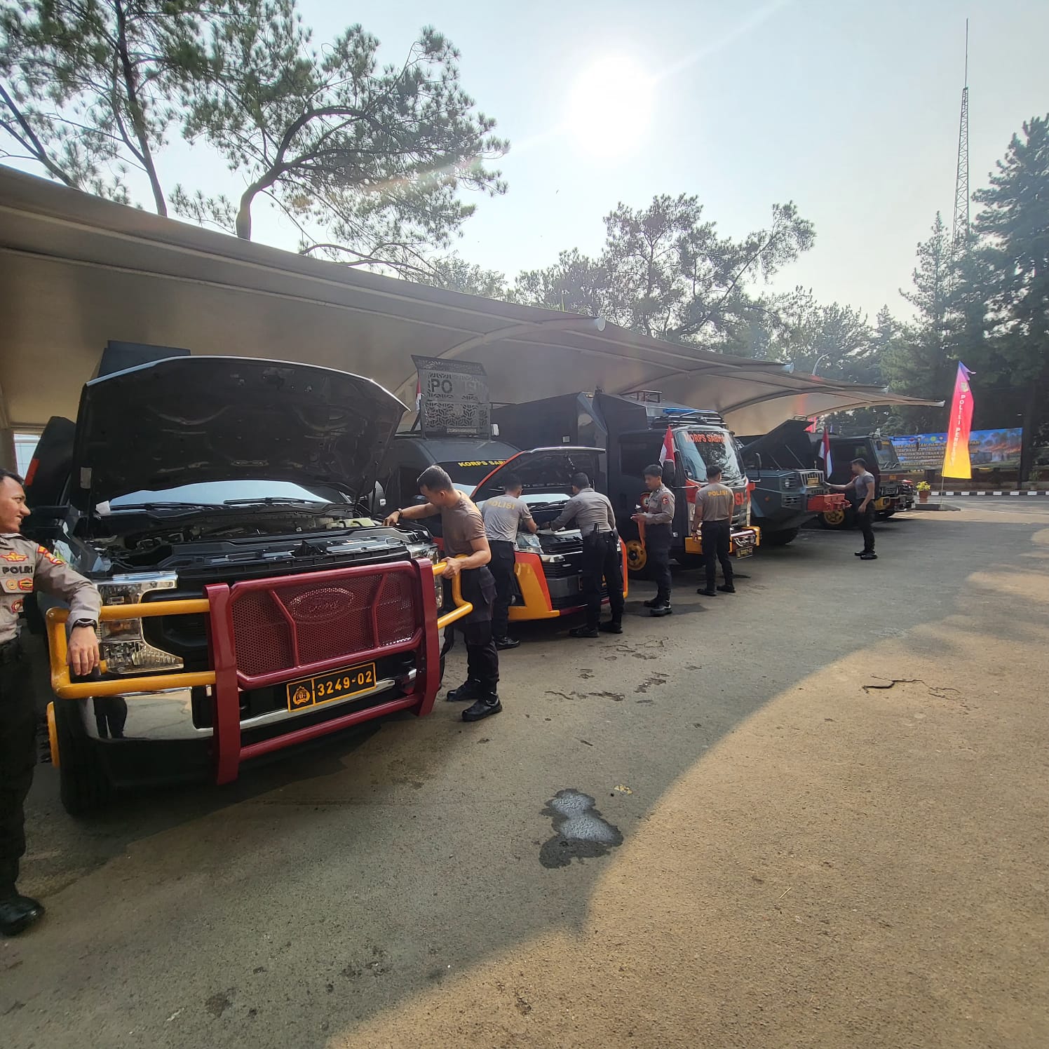 IMG-20260811-WA0013 Pastikan Kesiapan, Kasubdit Audit Ditpamobvit Polri Cek Kendaraan Dinas dan Almatsus 1