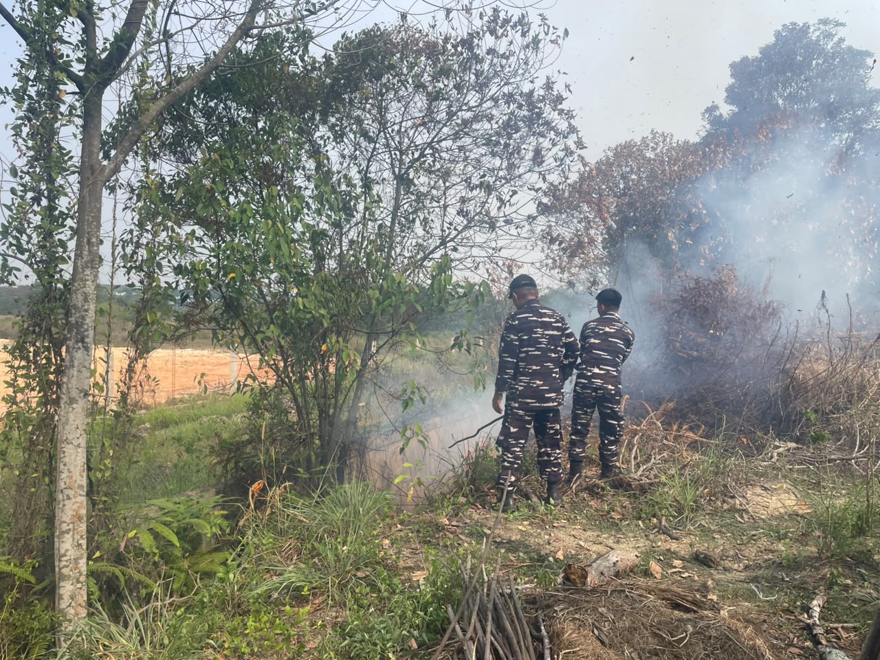 Sigap Cegah Karhutla, Babinpotmar Kodaeral IV Bersama Warga Berhasil Padamkan Kebakaran Lahan di Sagulung 2 Sigap Cegah Karhutla, Babinpotmar Kodaeral IV Bersama Warga Berhasil Padamkan Kebakaran Lahan di Sagulung 3