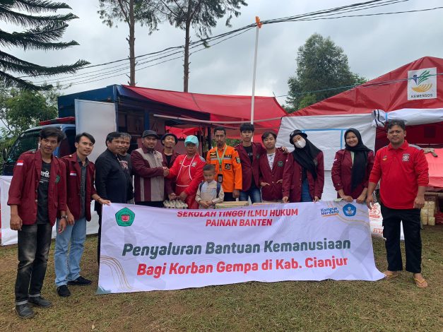 Gandeng BPBD Banten, STIH Painan Salurkan Bantuan Korban Gempa Cianjur 58