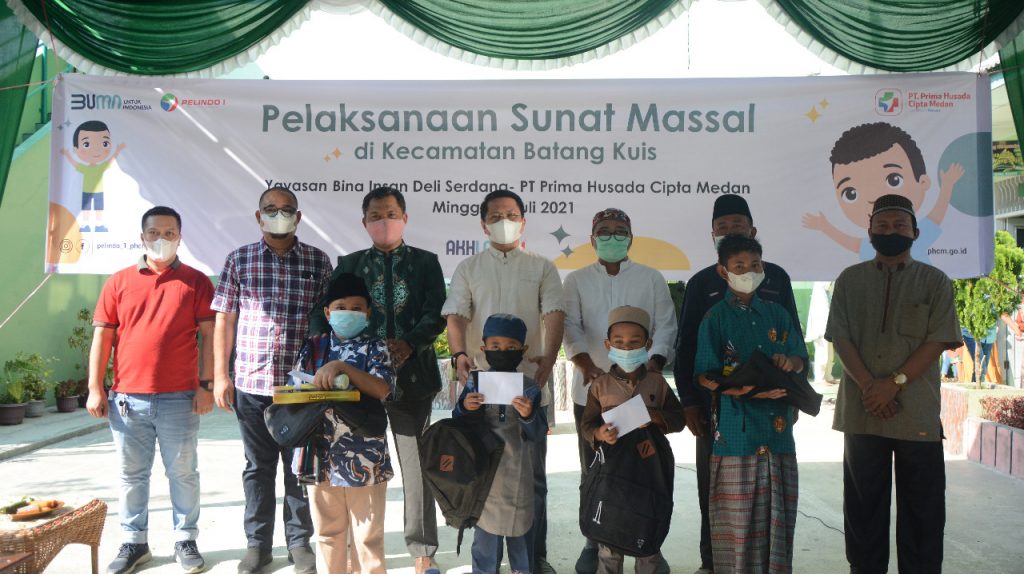 Peduli Kesehatan Anak, Pelindo 1 Gelar Sunnat Massal di Batang Kuis 10