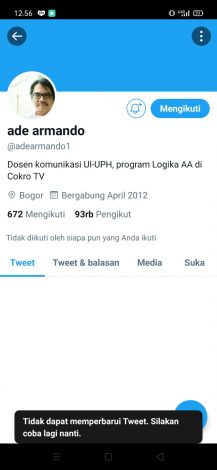 Twitter Ade Armando Ditangguhkan, Netizen: Akun Buzzer Tumbang 53