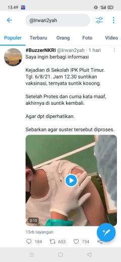 Viral Suntikan Vaksin Kosong, Relawan Nakes Diperiksa Polisi 9