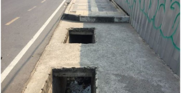 Besi Penutup  Gorong-gorong di Margonda Raya Dicuri, Pelakunya Sopir Angkot 1