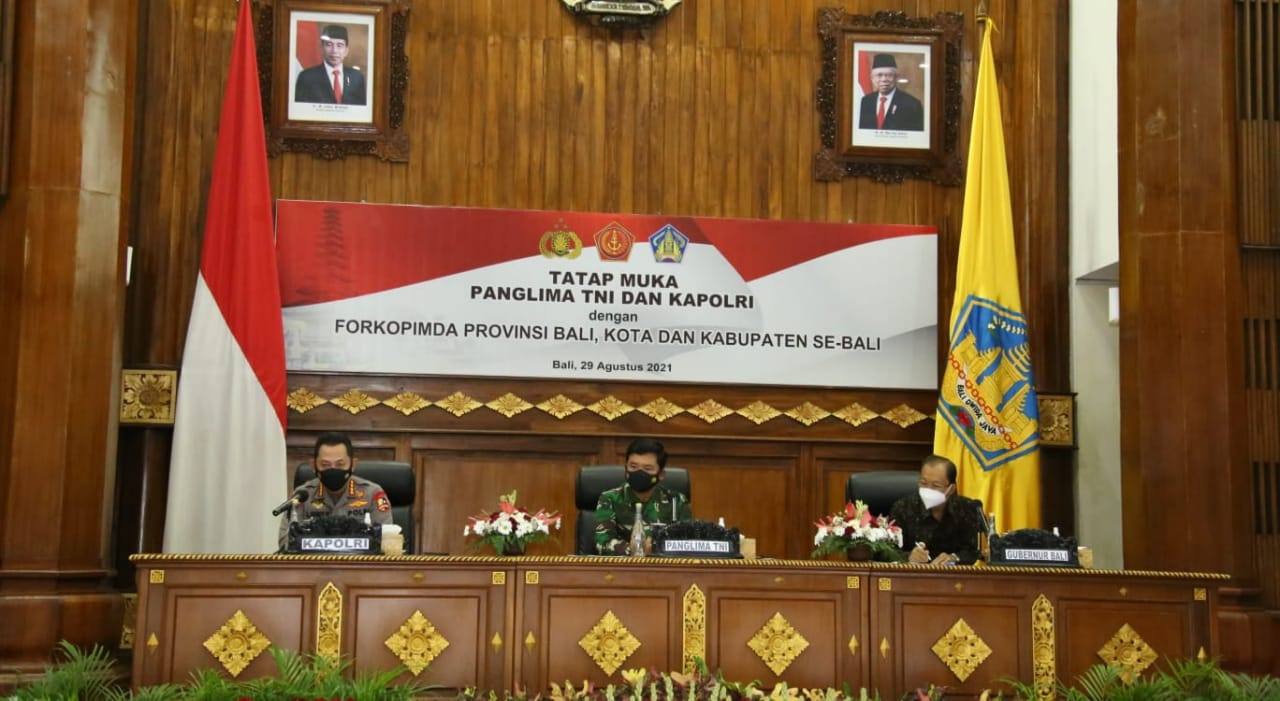 Begini Pesan Kapolri Saat Rapat Forkopimda Bali 1