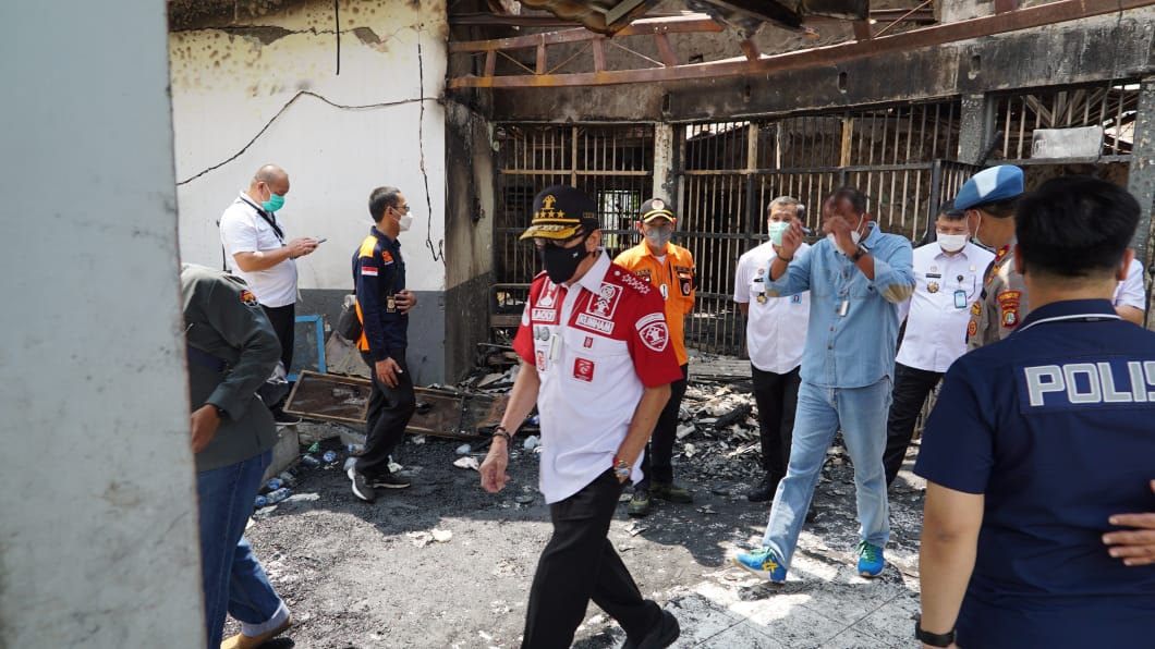 Yasonna Laoly Janji Selidiki Penyebab Kebakaran Lapas Kelas 1 Tangerang 1