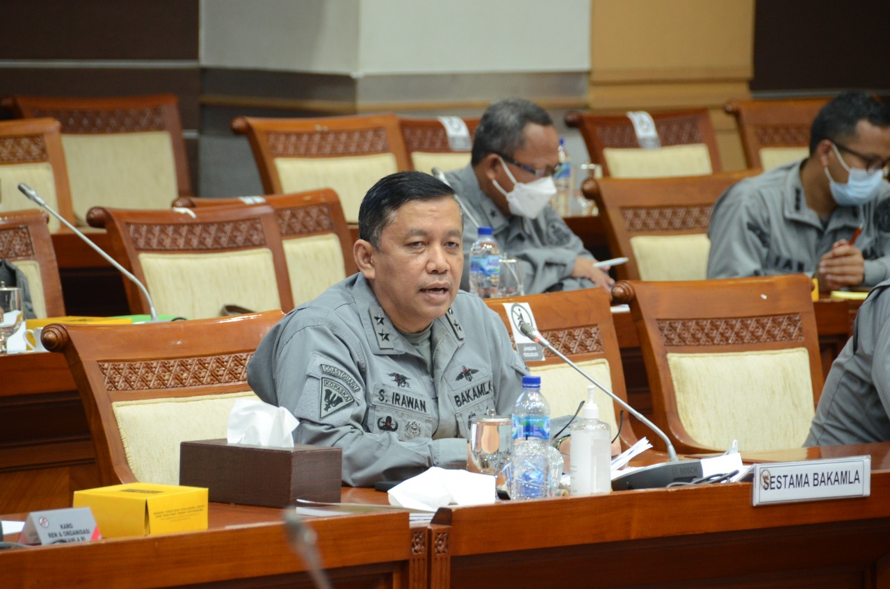 RDP dengan Komisi I, Bakamla Sampaikan 4 Point Penguatan Roadmap 1